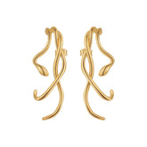 Irregular Snake Body Long Earrings